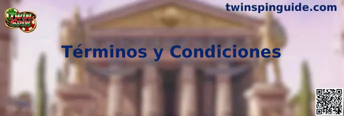 Documento representativo de los Términos y Condiciones de Twin Spin